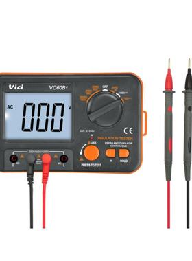 兆欧表VC60B+短路动归零绝缘电阻测试仪能汽源修新自摇表