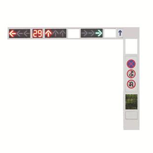 LF型交路通信号灯杆交通杆件半框架灯式信号灯杆红80651绿杆件型