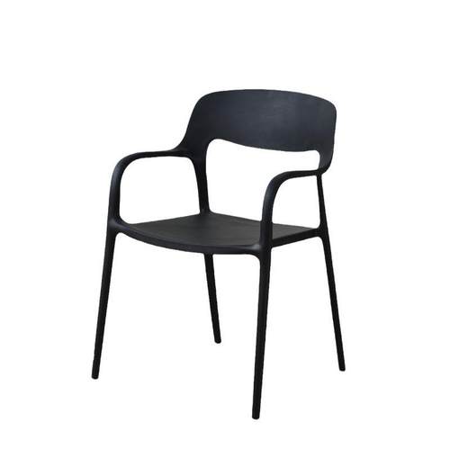 塑料椅子家用餐桌椅可叠放靠背凳子网红PP休闲椅厂家直供收纳