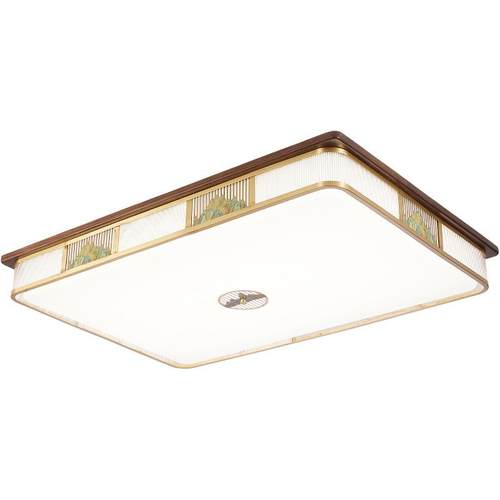 新中式实木吸顶灯客厅灯全屋卧室餐厅大气中式别墅灯具禅意中国风