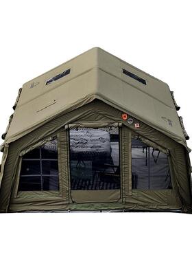 军鑫o防ody工厂c直供充气帐篷1㎡7.2棉EXW布屋型防雨晒军绿露营拓