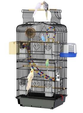 星空N156002欧式鸟鹉大型笼子虎皮牡丹笼玄鹦专用超大号凤豪华别
