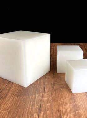 天然白玉方块摆件玉玺印