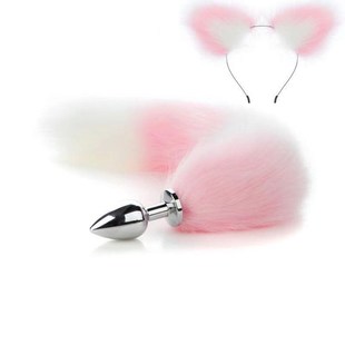 Toys Butt Plug Real Fox Anal Cosplay Tail Sex