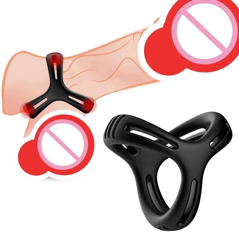 Silicone Penis Ring Cockring for Men Semen Lock Ring Delay P