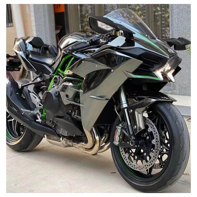 进口小忍者摩托车机车男士燃油车川崎h2跑车400cc地平线r35可上牌