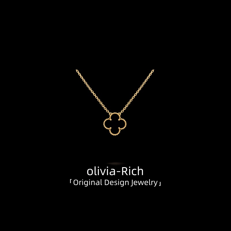 「OR原创设计」四叶草项链女百搭高级贝母玉髓轻奢精致送女友礼物