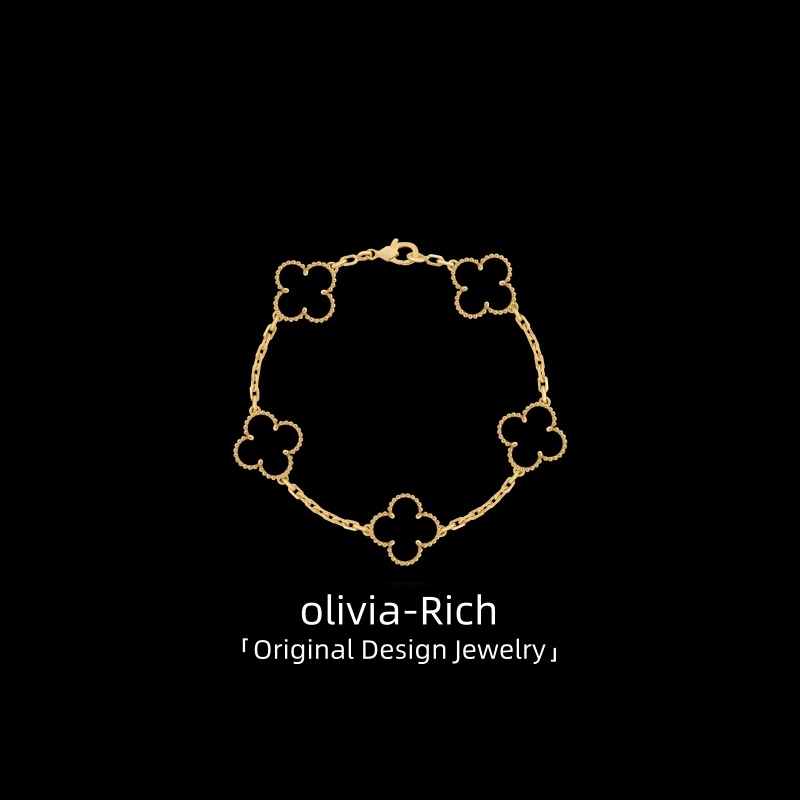 「OR原创设计」五花手链女镭射爆款轻奢贝母精致玉髓饰品礼物