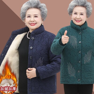 速发0 0老年人冬装,奶奶绒,丝服及加厚,7.80岁妈妈保暖棉衣