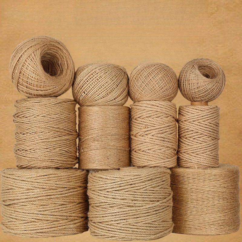 麻绳绳子麻线diy材料粗细手工编织网格照片墙装饰品网吊牌捆绑绳