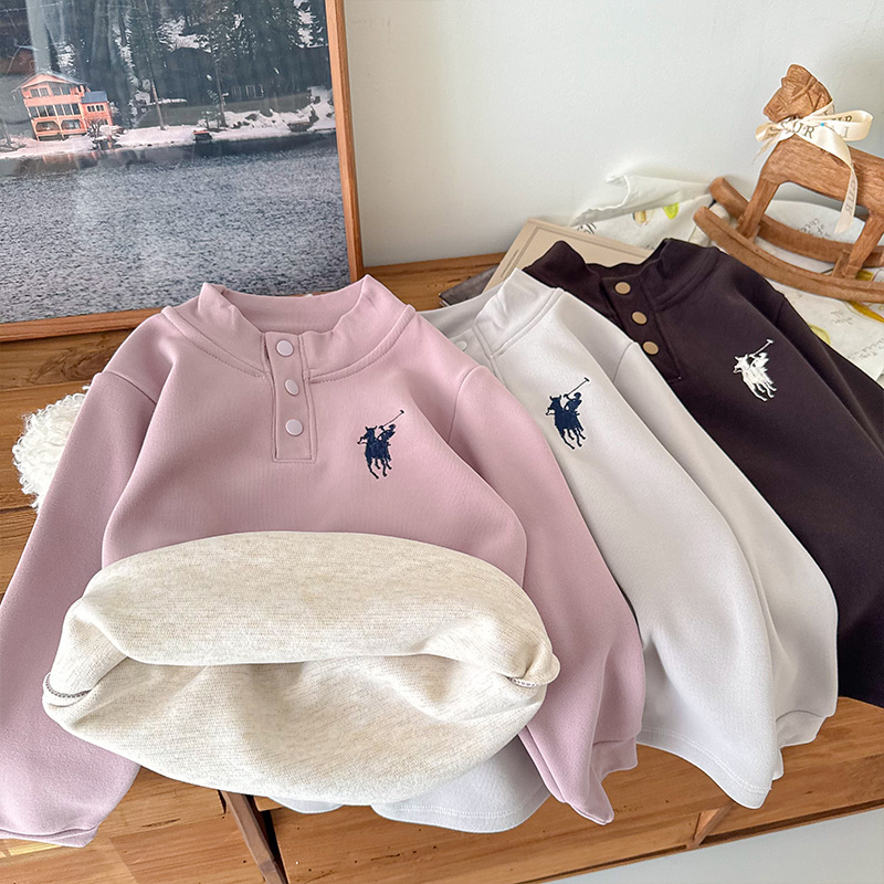 【主播推荐】【顾奈】儿童糯米绒桑蚕丝打底衫保暖绒衫SY25884