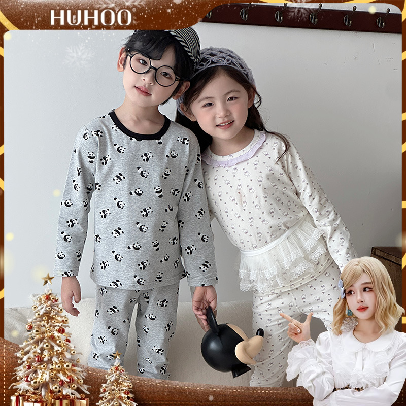 【呼呼专享】【顾奈】儿童长绒棉家居服睡衣套装TZ25861