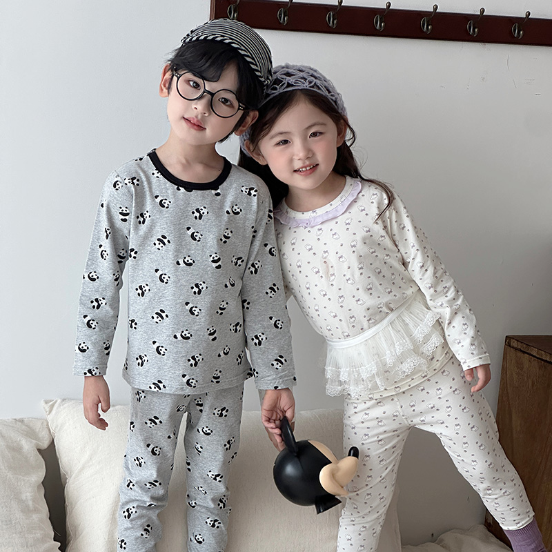 【杰哥粉丝专享】【顾奈】儿童秋季长绒棉家居服睡衣套装TZ25861