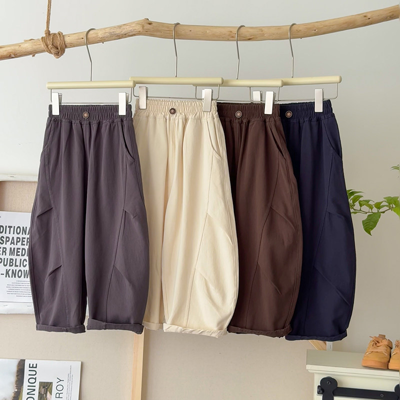 【潘星星专属】【顾奈】儿童秋季新款梭织棉休闲弯刀裤KZ25352,童装/婴儿装/亲子装,裤子,淘宝优惠券,粉丝福利购,淘宝优惠卷