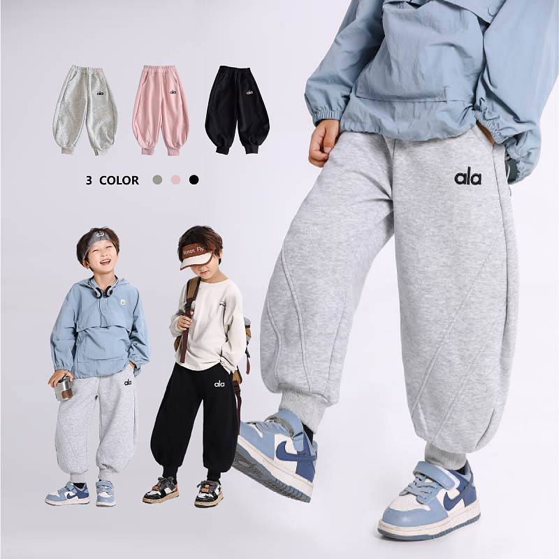 【蜜蜂惊喜社】儿童秋季运动裤刺绣拼接弯卫裤 KZ25620