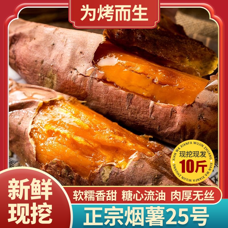 山东烟薯25号蜜薯糖心红薯板栗