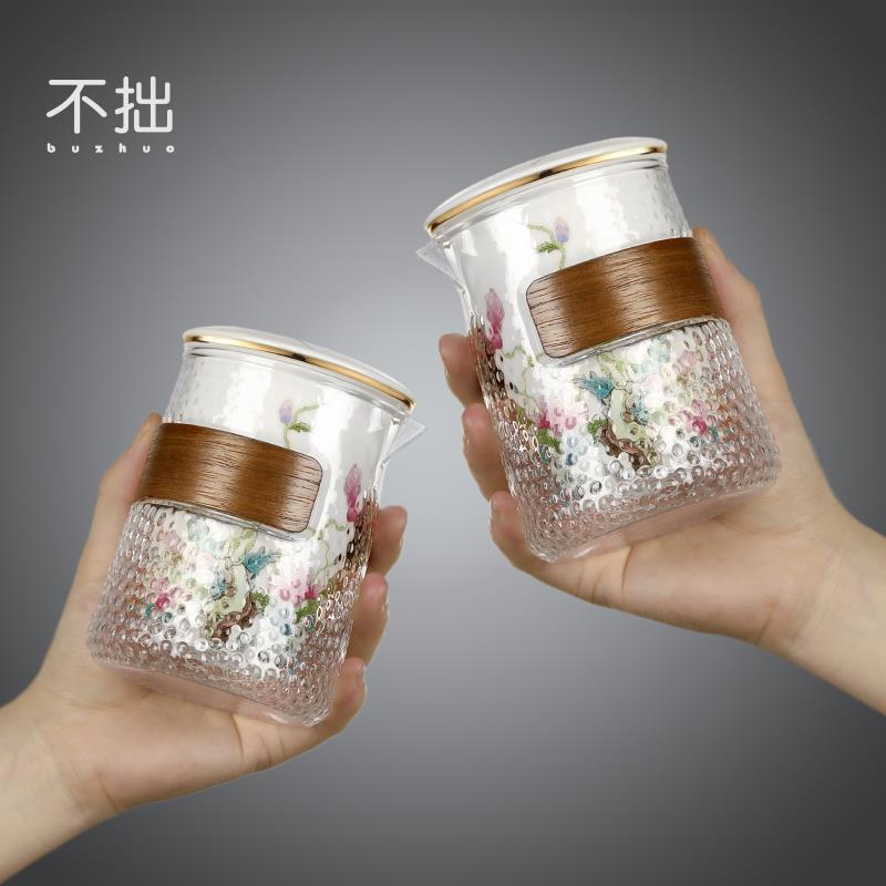 便携式旅行茶具套装玻璃户外泡茶壶一壶三杯陶瓷功夫茶杯快客杯