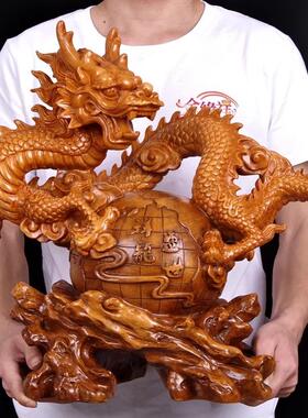 生肖龙摆件大号中国龙办公室老板桌面装饰工艺礼品摆设