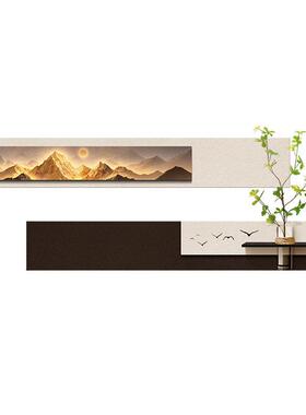 日照金山寓意好客厅装饰画2026新款水培绿植沙发背景墙创意组合画