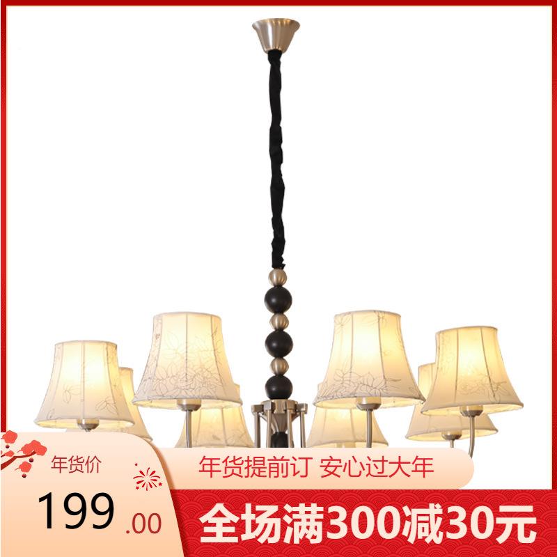 南法式中客古厅灯美式复古卧室书房吊灯洋民565吊宿衣帽间布艺吊