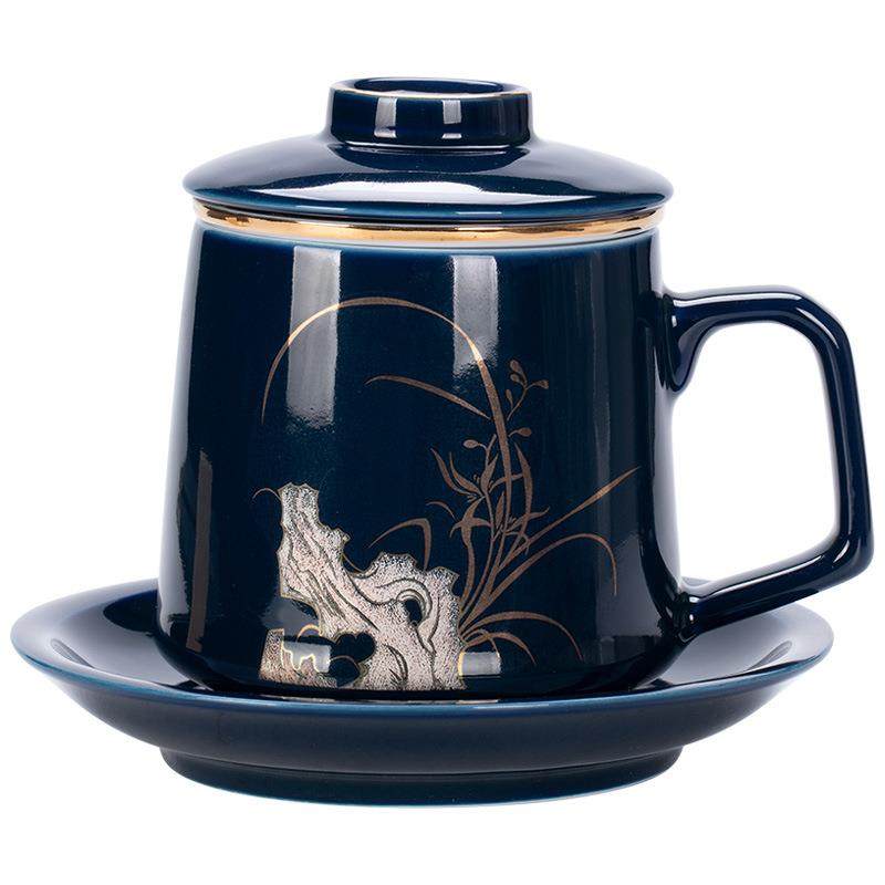 陶瓷茶杯个人专用男士高档办公室会议水杯茶水分离公司礼品可logo,餐饮具,茶杯,淘宝优惠券,粉丝福利购,淘宝优惠卷