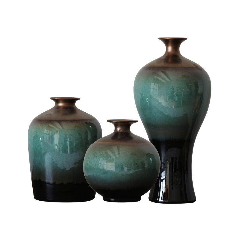 现代轻奢陶瓷花瓶酒柜软装饰品摆件北欧创意样板间客厅电视柜摆设,橡塑材料及制品,工业陶瓷,淘宝优惠券,粉丝福利购,淘宝优惠卷