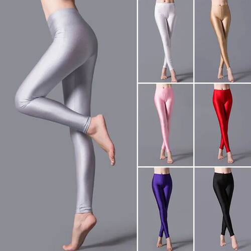 High elastcity solid color bottom cropped pant高弹纯色打底裤
