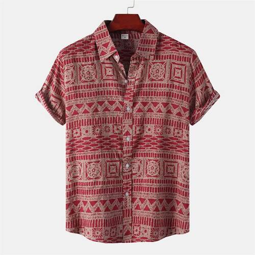 3D digital printed short sleeved shirt top3D数码印花短袖衬衫