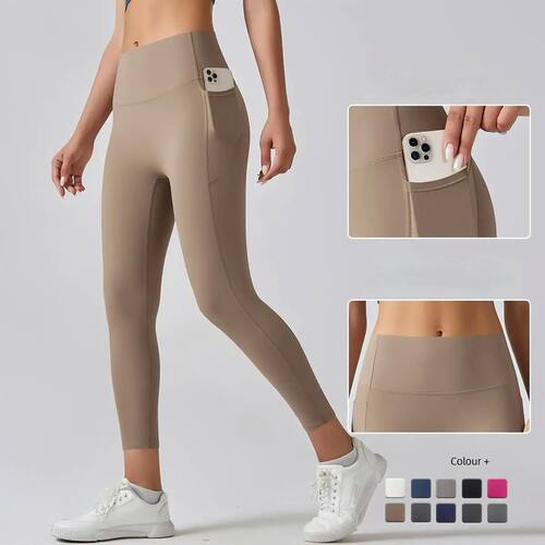 High waisted tight fitting hip  yoga pants高腰紧身提臀瑜伽裤