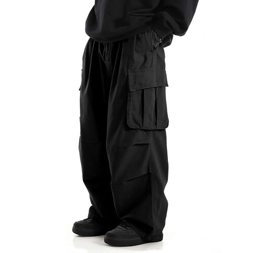 Loose wide leg workwear pants for men 纯色宽松阔腿工装长裤男