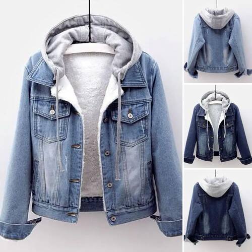 Thick cotton jacket with added fleece warmth加厚棉衣保暖外套