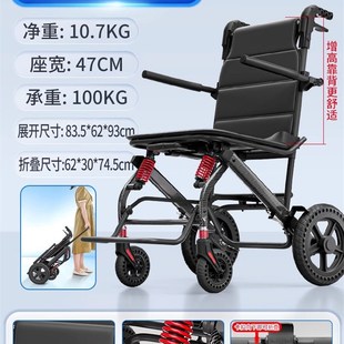 ￥% 輪椅折疊輕便小型w老人手推代步車老年便攜旅cx