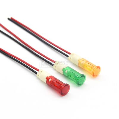 ADP-11AC 5V12V24V110V220V 安装孔10mm耐高温烤箱冰柜指示信号灯
