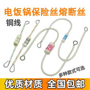 电饭煲温度保险丝185度10A15A20A250V陶瓷加长铜线熔断温度保险管