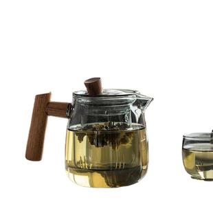 功夫茶具花茶壶家用玻璃泡茶壶单壶过滤茶水分离 耐高温壶日式