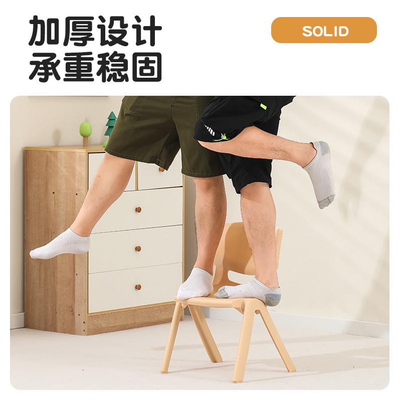 xh加厚儿童椅子幼儿园靠背椅宝宝餐椅塑料板凳学习小椅子家用凳子