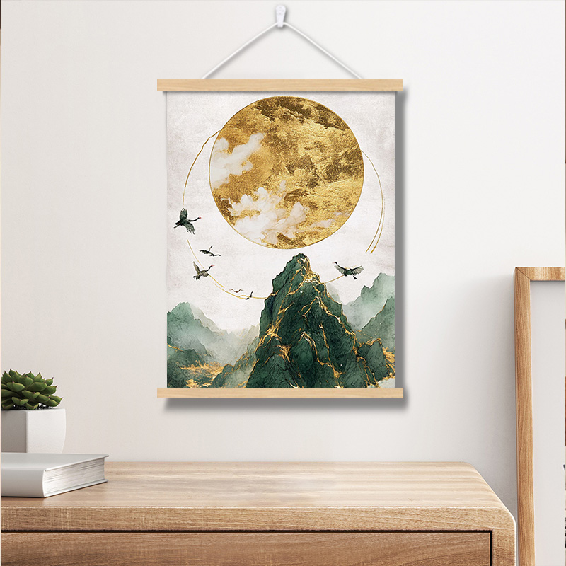 高清防水布艺挂画定制来图定做二次元照片客厅背景墙装饰画定制图片