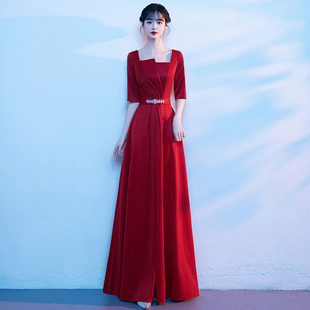 大合唱演出服女长裙成人主持指挥服装舞台红歌比赛合唱团礼服修身