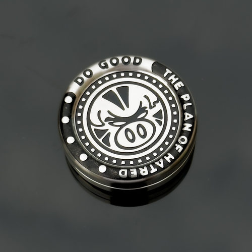 EDC猪鼻子推牌金属啪啪币解压