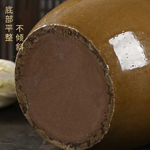 老式土陶米缸猪h油罐茶叶陶瓷家用耐高温防虫潮腌肉腌菜酱缸桶带