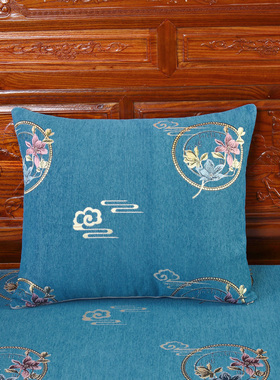 中式实木沙发坐垫配套方s形抱枕pp棉枕芯抱枕靠枕灰色红色绿色抱