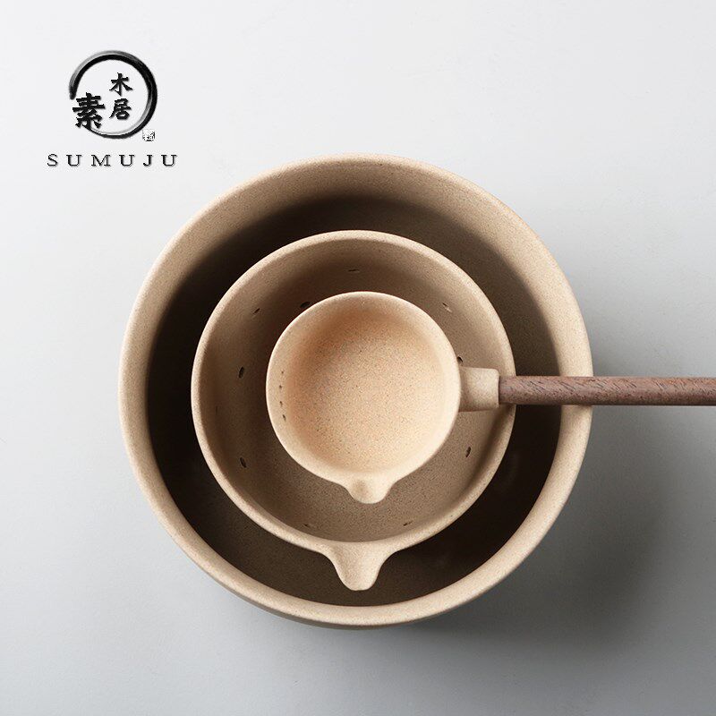 麦饭石煮茶器温茶碗电陶炉家用小号陶瓷白茶黑Q茶普洱干泡碗套装