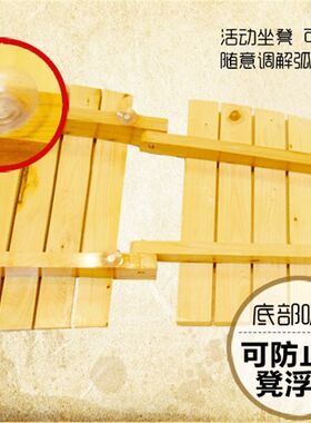 香柏木洗浴木盆靠椅泡澡木桶内B凳子折叠靠背实木洗澡桶配件坐垫