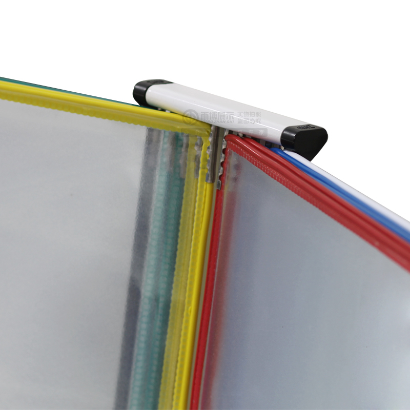 A4挂墙壁挂式翻页透明资r料册10页多层活页插页式插袋文件夹挂墙