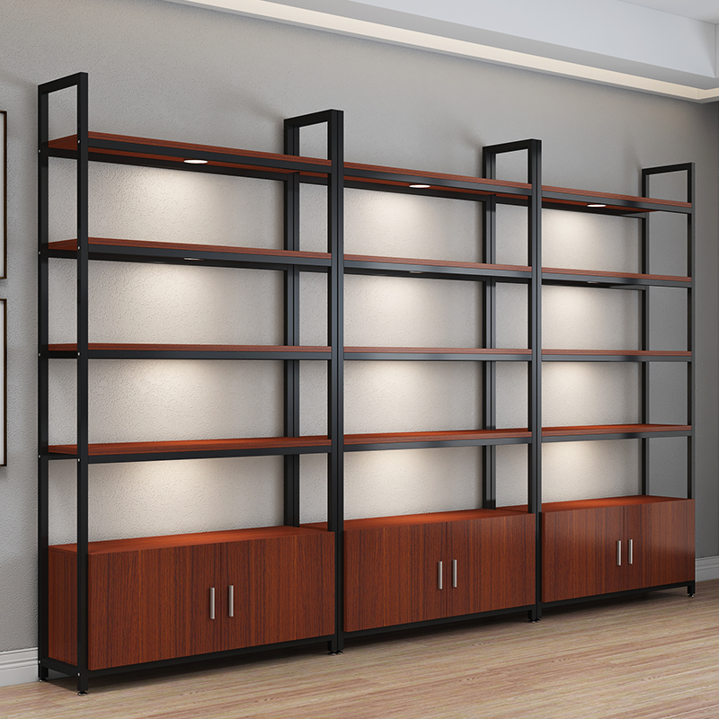 货架展示架多层置物架落地组w合书架收纳架储物架文件柜产品陈列