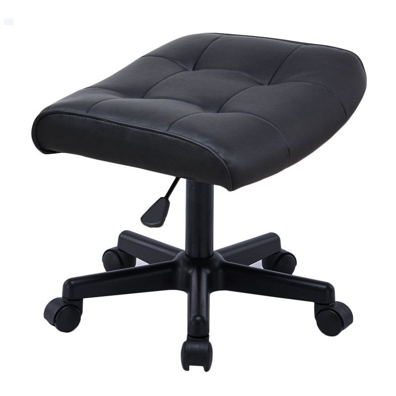 搁脚凳升降工作凳办公座椅脚w踏换鞋凳真皮电脑椅家用办公室皮凳