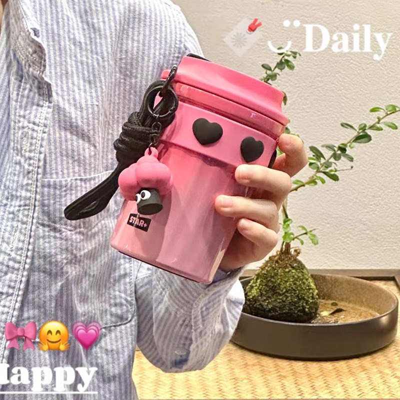 世大家保温杯女生高颜值杯子学生A便携随行咖啡杯2024年新款水杯