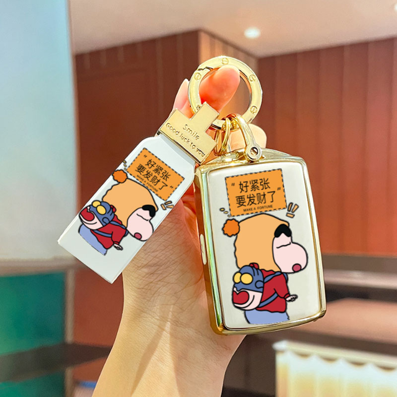 沃尔沃钥匙套xc60/s90/s6w0/xc40/xc90车钥匙包卡通时尚壳扣女士