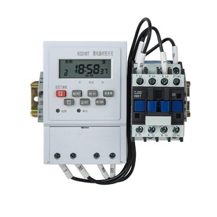 电机大功率时控开关定时器自动断 三相单相220定时380V水泵y增氧