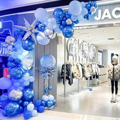 新店开业气球链套餐装饰场v景布置周年庆气氛店面门口活动氛围气